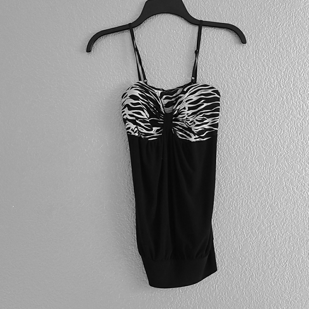 Zebra print top